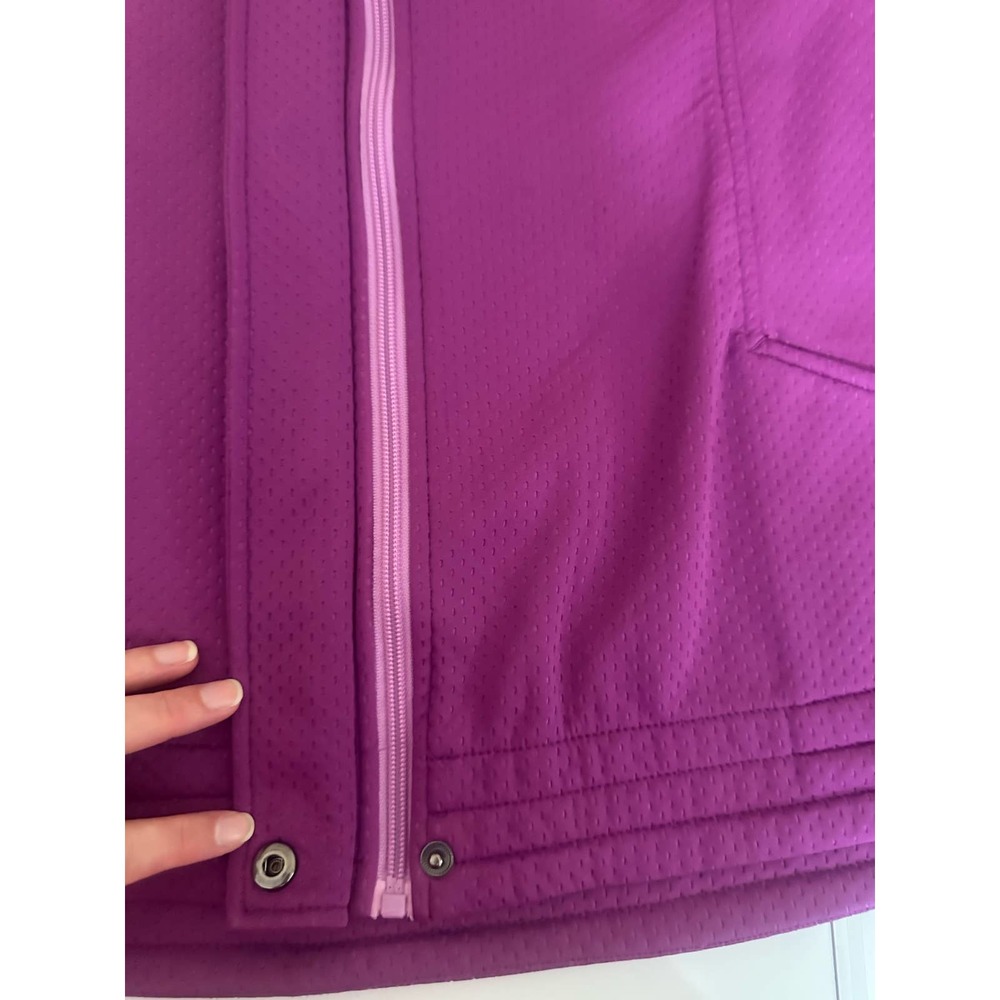 Fila Women XL Berry Pink Lavender Sports Athletic coat Jacket workout gym run - Picture 5 of 9